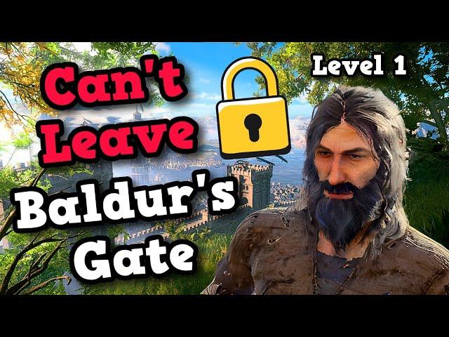 Can you level 1-12 Without Leaving Baldur's Gate?