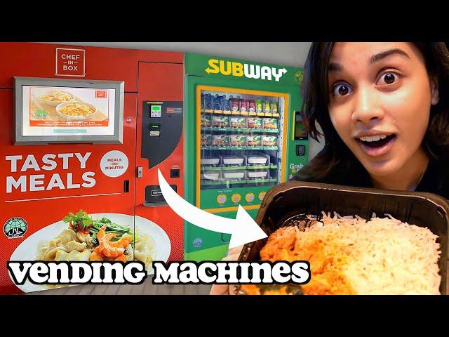 living on the world's best vending machine food for 24 hours?!