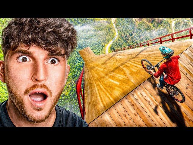 Going Off The MEGA RAMP in Realistic BMX GAME!