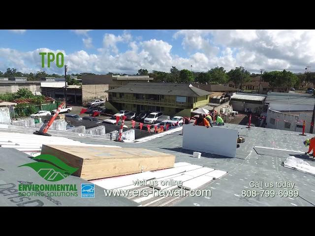 Hawaii Roofing Company Environmental Roofing Solutions  Warehouse retrofit Install