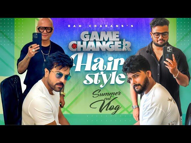 I Tried Ram Charan’s GAME CHANGER Hairstyle  | Summer Haircut Vlog