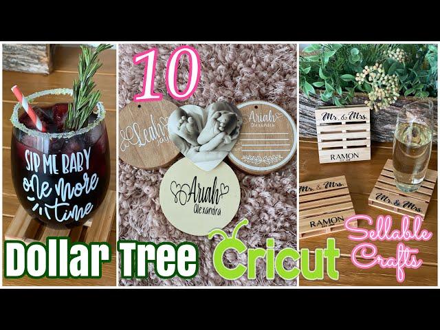 10 Amazing DOLLAR TREE DIY Cricut Crafts & Hacks