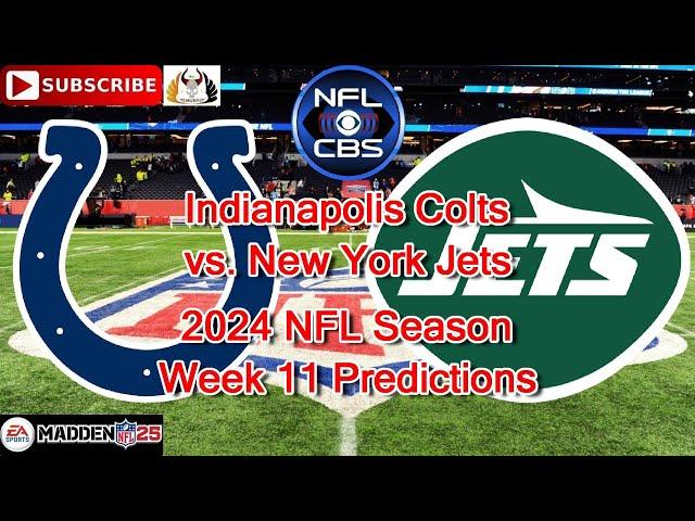 Indianapolis Colts  vs. New York Jets | 2024 NFL Season Week 11 | Predictions Madden NFL 25