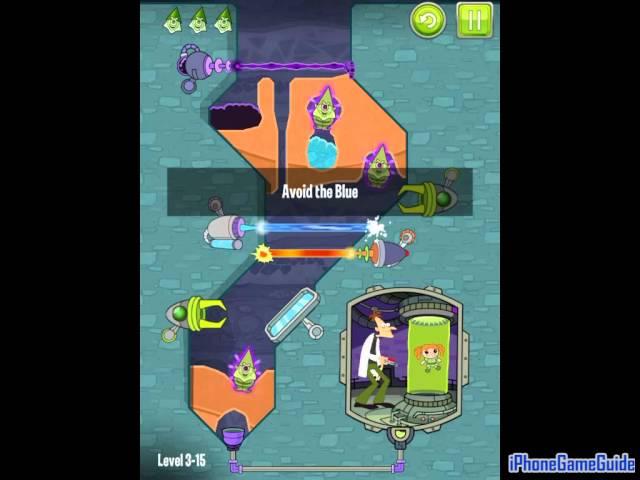 Where's My Perry? Level 3-15 Avoid the Blue Walkthrough (Evil Mission 3)