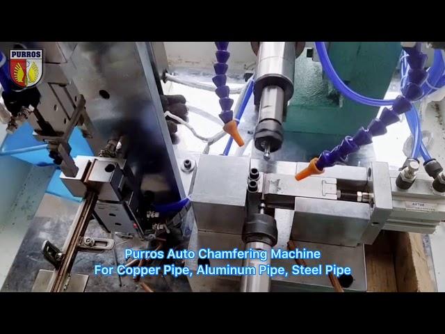 Automatic Double Chamfering Machine for bolt blanks, stud bolts, rod, bar, tubing or pipe - PURROS