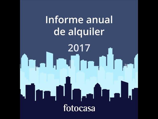 La vivienda en alquiler en España en el año 2017