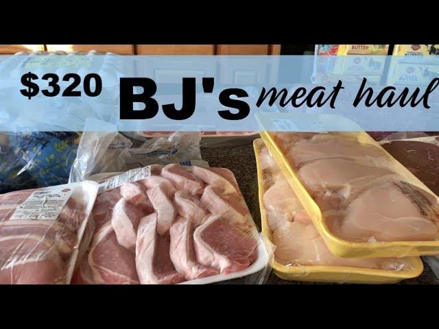 BJ'S MEAT HAUL $320 || STOCKING UP ON MEAT || LARGE FAMILY OF 7 ON A BUDGET