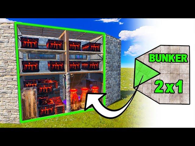 RUST - 2x1 BUNKER / Solo / Duo Base Design