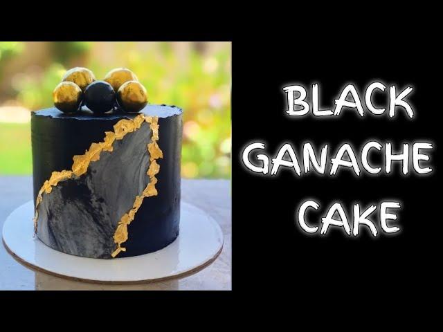 Cake Decorating Tutorials | Black GANACHE Cake | Step by step | cakes by samira