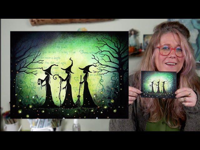 Coven of the Blue Moon by Tracey Dutton - A Lavinia Stamps Tutorial