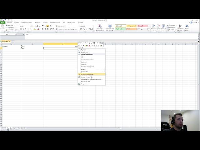 Базовый курс Excel. Урок 1. Типы данных.