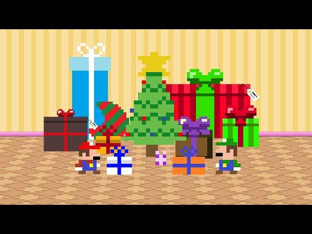 Level UP: Tiny Mario and Tiny Luigi open their Christmas Presents (2022 Christmas Special)