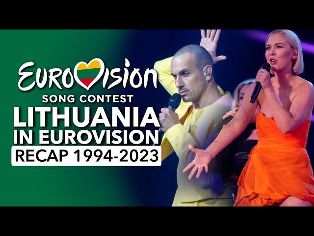  Lithuania in Eurovision Song Contest (1994 - 2023 | RECAP Lietuva Eurovizijoje)