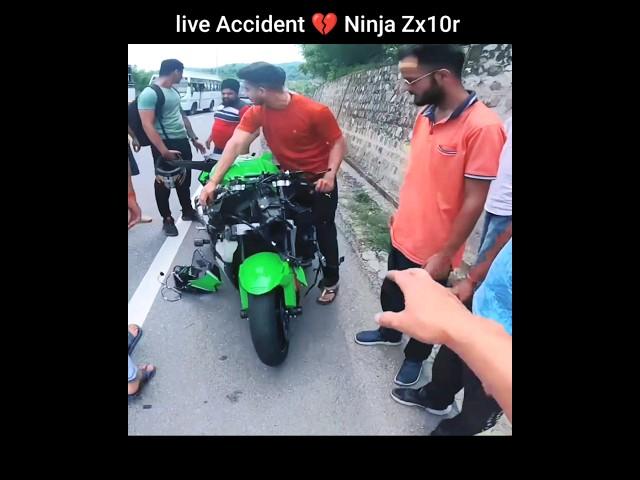 Live Accident Of Ninja Zx10r | Total Loss Super Bike | Superbike