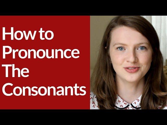 How to Pronounce CONSONANT SOUNDS in BRITISH ENGLISH