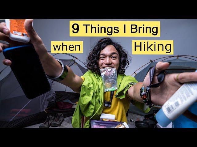 Things you should bring when hiking