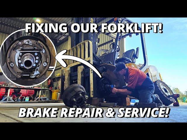 Fixing our Forklift! | Brake Repair & Service | Yale 35UX 3.5T Forklift