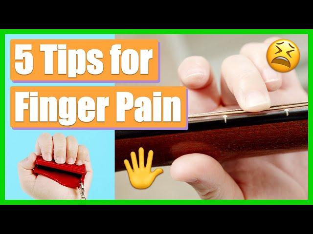 5 Tips for Fixing Finger Pain! ️ (for the Beginner Guitar Player)