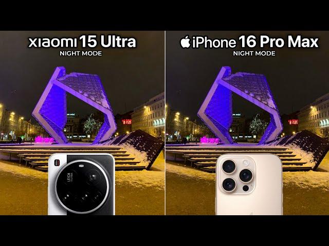 Xiaomi 15 Ultra VS iPhone 16 Pro Max NIGHT MODE Camera Test