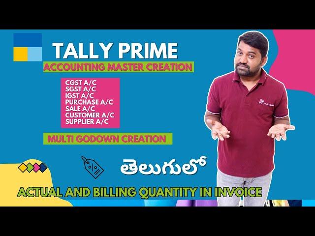 How to Create CGST SGST IGST Ledgers in tally Prime