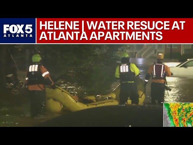 Helene: Residents rescued from flooding at Atlanta apartment complex | FOX 5 News