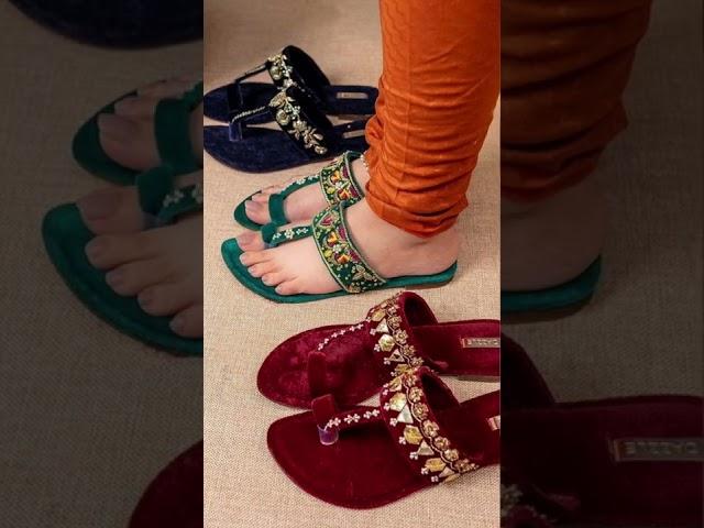 Latest Flat Sandals For Girls 2022 Stylish Flat Sandals Collection 2022 College Wear sandals