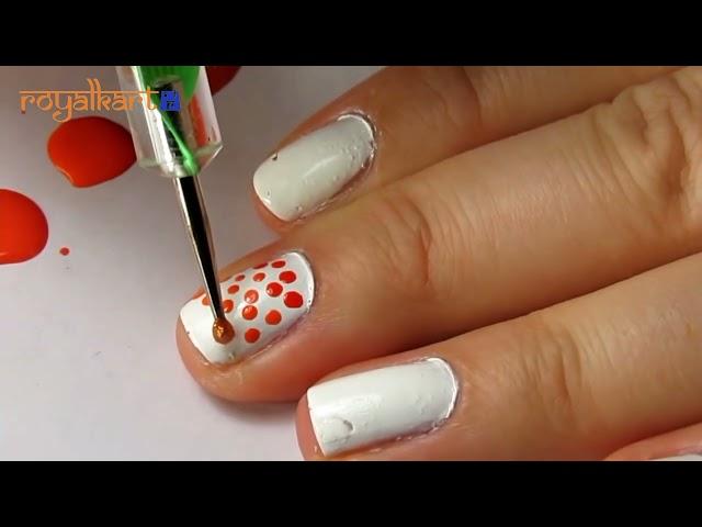 How To Use Dotting Tool Nail Art |Royalkart| Dot Mandala