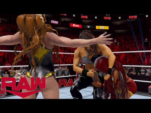 WWE 2K24 RAW - TRIPLE TREATH MATCH - ZOEY STARK VS ZELINA VEGA VS ISLA DAWN