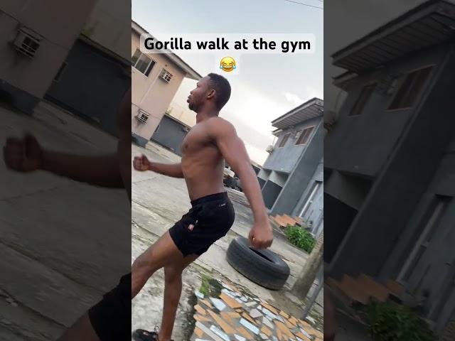 Gorilla walk   rate me  #comedy #funny