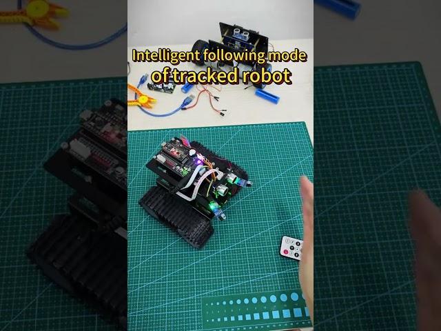 Best Product Intelligent following mode of tracked robot#DIY #nano #programming #arduinocode #esp32