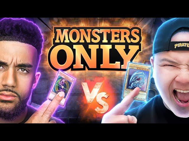 We Dueled Using ONLY MONSTER CARDS! - The Ultimate Yu-Gi-Oh! Master Duel Deck Building Challenge!