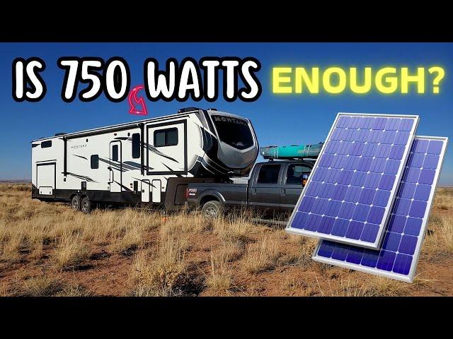 Is 750 watts of RV solar enough to run a residential fridge? BOONDOCKING WHITE SANDS NATIONAL PARK