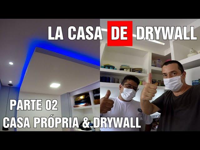 GESSEIRO REALIZA SONHO DA CASA E FAZ TODO INTERIOR EM DRYWALL