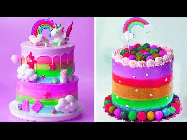 Awesome Rainbow Cake Decorating Tutorials | Easy Colorful Cake Hacks Compilation | Extreme Cake