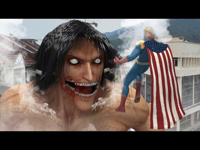 Attack on Titan VS The boys Homelander