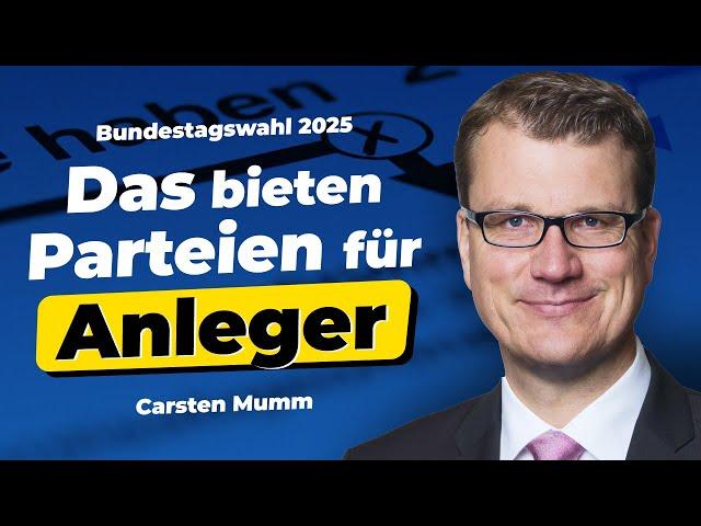 Wirtschaftsprogramme der Parteien | Talk mit Carsten Mumm | extraETF