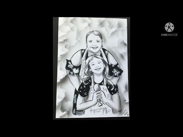 Caricature or cartoon portrait of your child