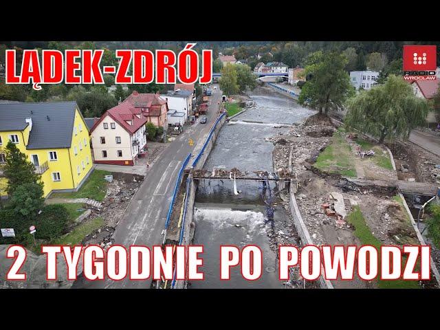 Lądek-Zdrój 2 tygodnie po powodzi. Straty są ogromne, trwa wielkie sprzątanie i naprawa zniszczeń