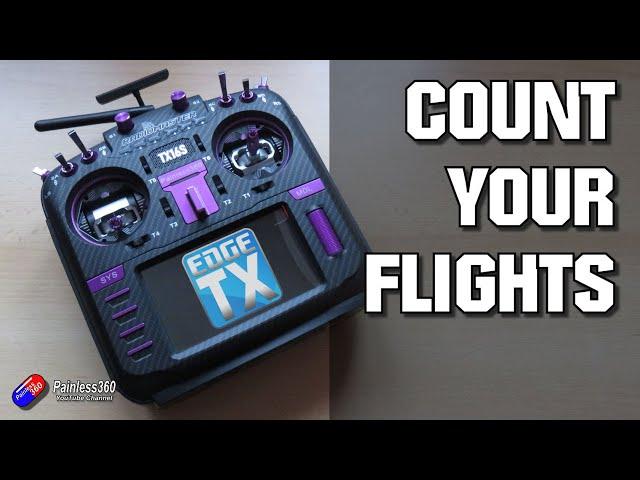 Automatically keep track of the number of flights with this EdgeTX widget