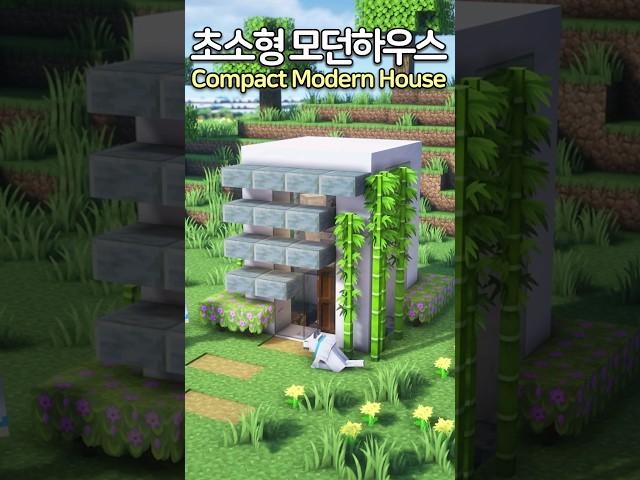 Build a Tiny Modern House  #Minecraft #minecraftbuild #마인크래프트