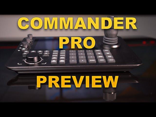 Brand New Professional PTZ Joystick Controller With Touch Screen! COMMANDER PRO Preview!