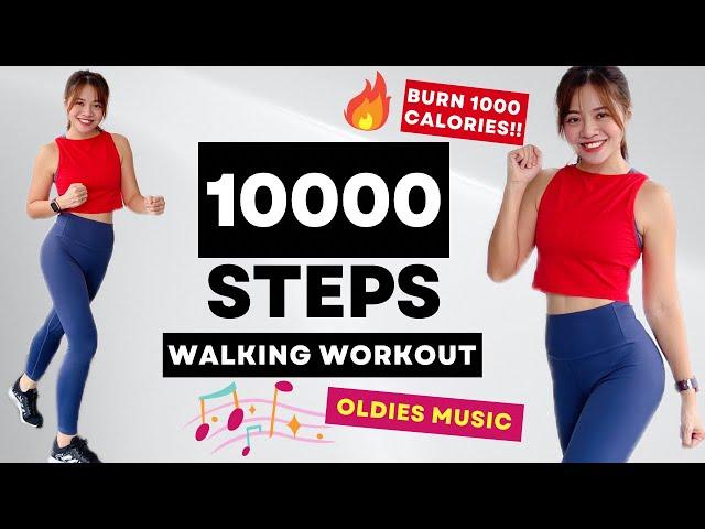 10000 Steps a day WEIGHT LOSS WALKING WORKOUT - No repeat, WALK WITH GREATEST OLDIES