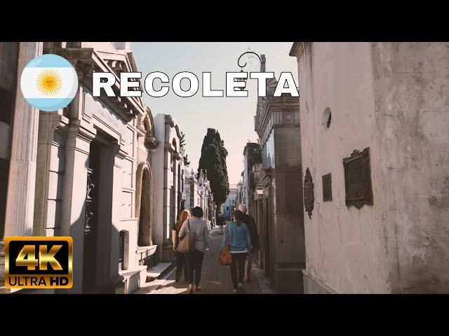 Walking La Recoleta Cemetery, Buenos Aires   | Argentina 4k