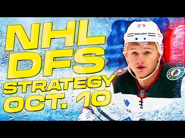 NHL DFS Strategy Thursday 10/10/24 | DraftKings & FanDuel Daily Fantasy Hockey Picks