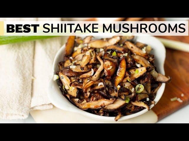 SHIITAKE MUSHROOMS RECIPE | how to cook shiitake mushrooms