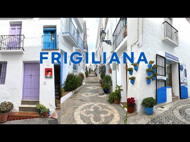 [4K]Andalucia, Spain: Beautiful White Village of Frigiliana Feb. 2022.