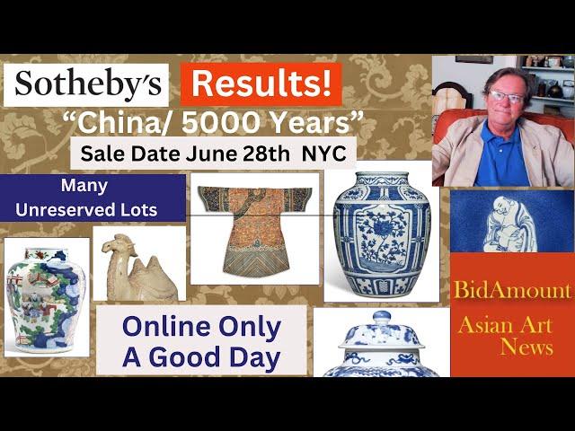 Sotheby's Results "China 5000/Years" Online Auction Results New York