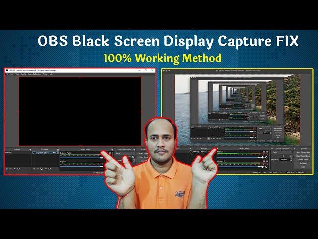 Solved Obs Studio Black Screen Problem on Windows 10,11 Laptops | FIX Black Screen Display  Capture