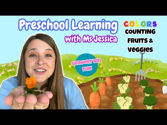 Play Based PRESCHOOL | Learn Colors | Explore Fruits and Vegetables