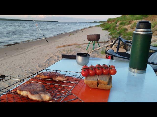 Рыбалка на Донки-Закидухи. Открываю летний сезон. Мясо на мангале.